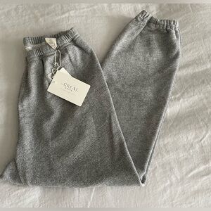THE GREAT Stadium Sweatpants Varsity Grey Sz small 1